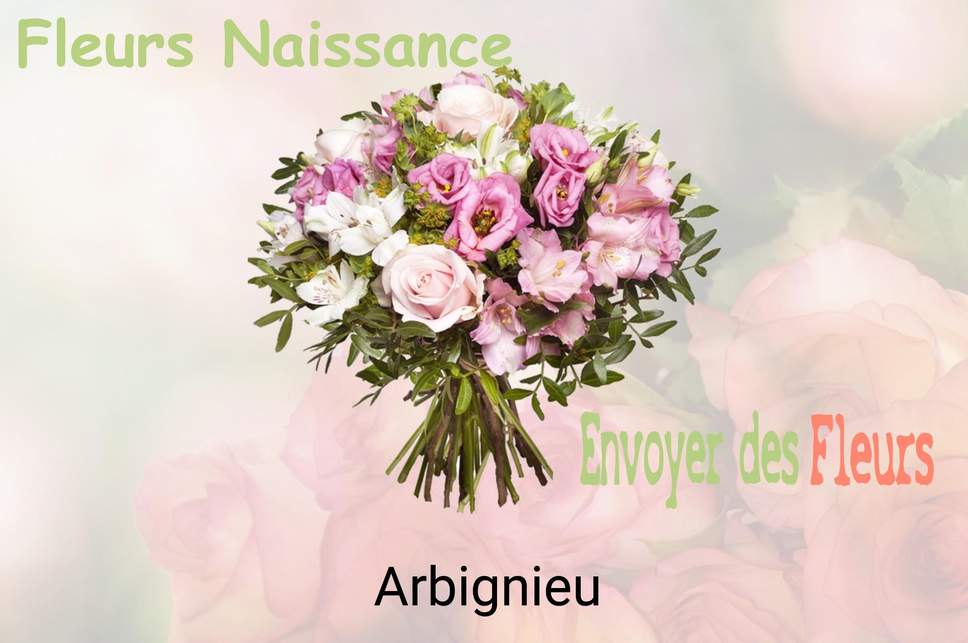 Bouquet de fleurs de naissance livré à Arbignieu